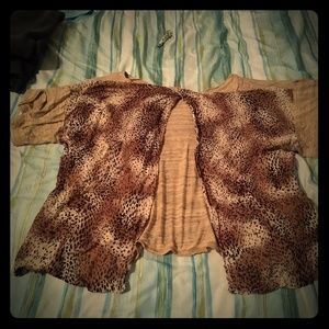 Leopard print top